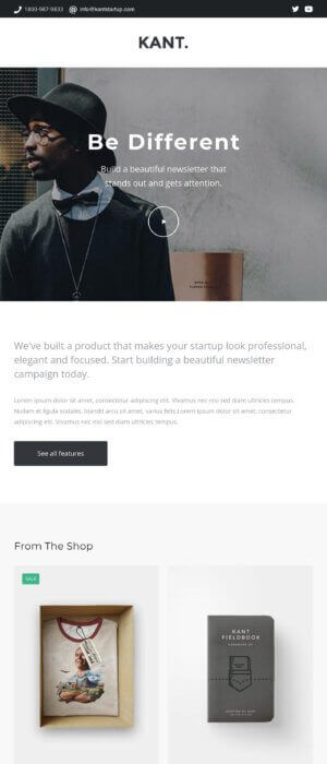 KANT email template